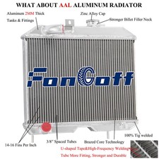 Aluminum 4 Rows Radiator For 19431952 Jeep Willys Mbcj-2am38 2.22.63.7l L6 Aluminum 4 Rows Radiator For 19431952 Jeep Willys Mbcj-2am38 2.22.63.7l L6
