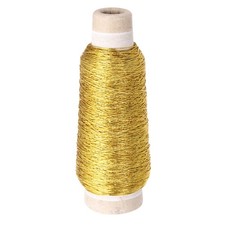 328 Yard Metallic Cord,0.7mm 0.03 inch Dark Gold Elastic Strings Stretch Rope