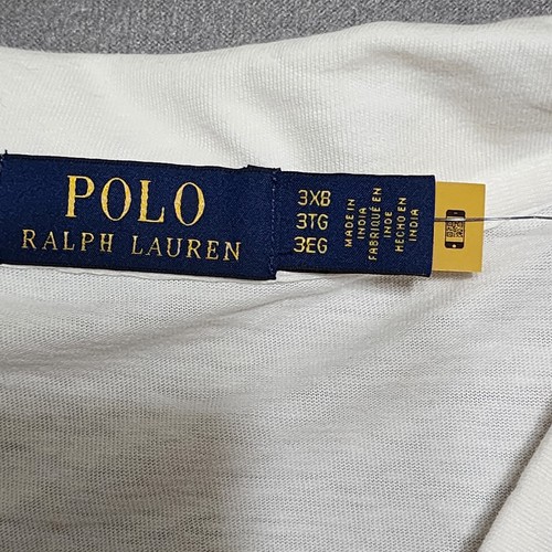 Polo Ralph Lauren neuf sans bouton polo poche coton lin homme 3XB 138 $ neuf avec étiquette - Photo 6/11