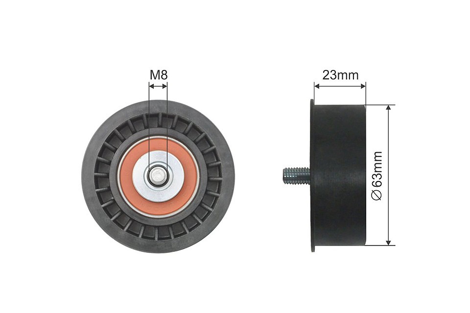 Tensioner, V-Ribbed Belt suitable for Chevrolet Corsa, Lacetti, Nubira; Opel - Image 6