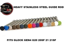 For GLOCK 20 20SF 21 21SF Gen4 Stainless Steel Guide Rod Custom Coated Screw Tip