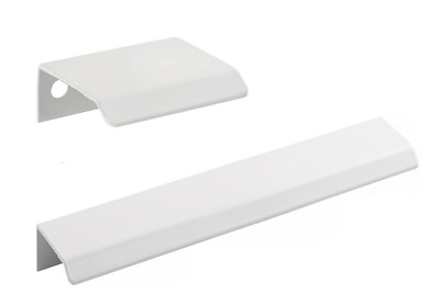 Viefe Griffleiste CURVE 0117 Möbelgriff weiß Küche Ladengriff Kantengriff Griff