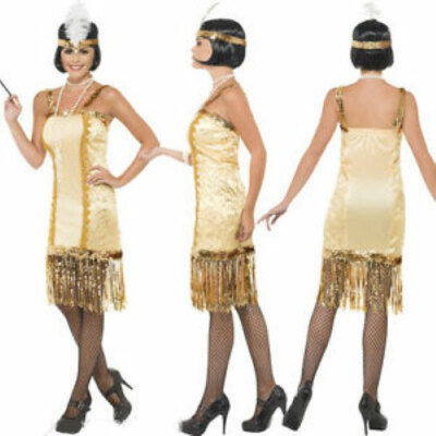 Flapper Dress 20's-30's Era Yellow/Gold Sequin Fringe Straight Dress & Headband | eBay Flapper Dress 20's-30's Era Yellow/Gold Sequin Fringe Straight Dress & Headband | eBay