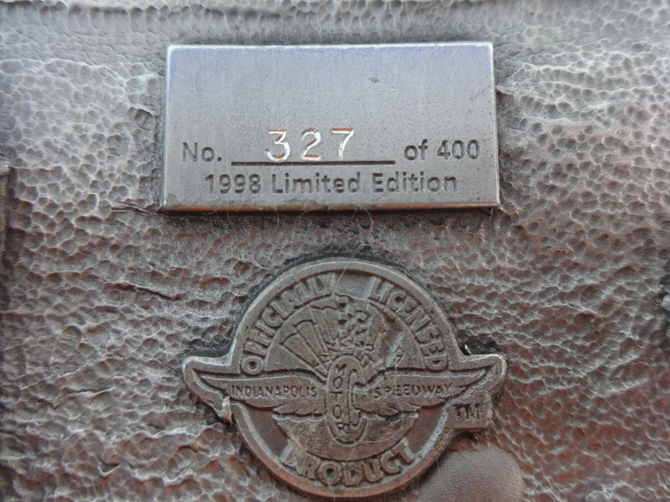 1998 Brickyard 400 fivela de cinto edição limitada 327 de 500 estanho Jeff Gordon - Imagem 3 de 4