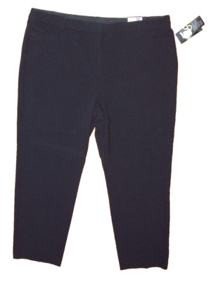 KIM ROGERS Black DRESS PANTS 18 Tall NO GAP WAIST Tummy Control   NWT $48   (K2)