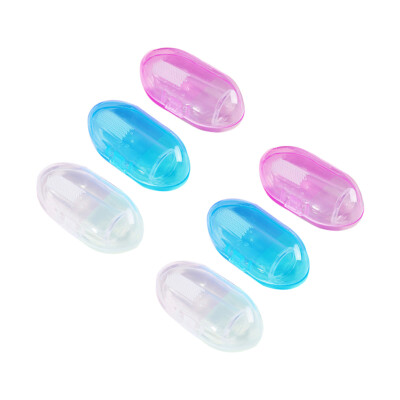 US 6 Pack Baby Finger Toothbrush Silicone Oral Massager Pets Infant Toddlers