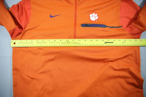 Clemson Pullover Mens Large Nike Dri-Fit Orange Long Sleeve 1/4 Zip - Bild 10 von 14