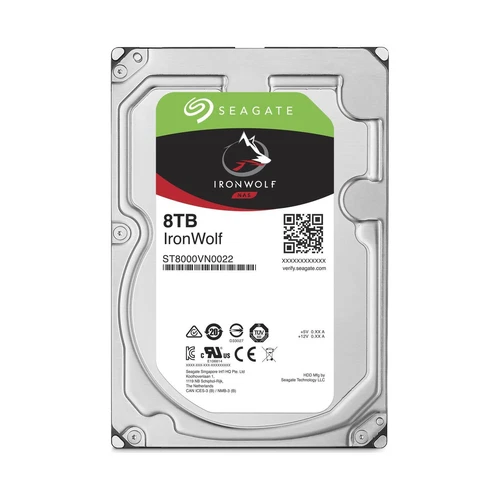 Seagate IronWolf NAS HDD 8 TB 3,5 Zoll SATA-III 6Gb/s ST8000VN0022 HDD   #334306