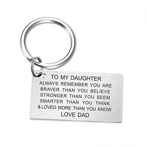 Daughter Keychain Birthday Gifts from Dad Inspirational To Daughter from Dad