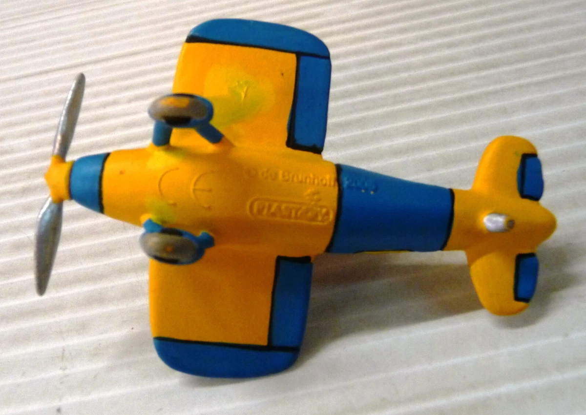 babar en avion plastoy tintin 7.5 cm longueur.