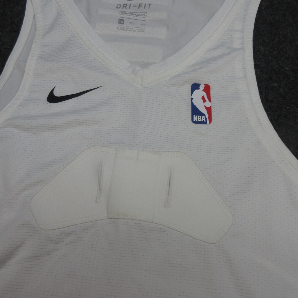 Nike Pro Dri Fit Compression Tank Top Mens XXL 2XL White NBA