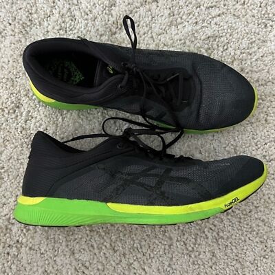 Asics Men\'s FuzeX Rush Neon Green Black Lace Up Sneakers Shoes 11.5 Amazon.com | ASICS Men main image 3