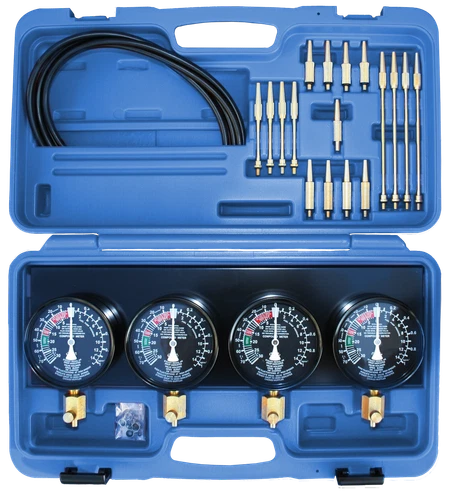 SW Steel Carburetor Synchronous Tester 4 Pressure Gauge on 2-4 Carb Automotive Tool Passenger Car