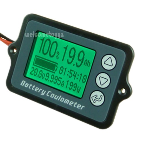 DC9 12 24 36 48 60 72 VOLT WATT AMPERE HOUR DIGITAL BATTERY MONITOR PANEL METER - Bild 2 von 5