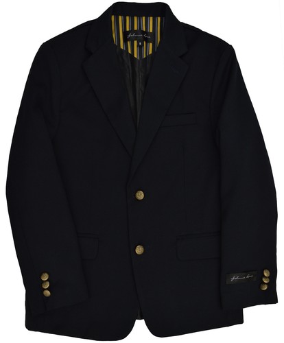 Johnnie Lene Dress Up Boys' Blazer Navy Blue Jacket Sizes Toddler to Teens - Picture 13 of 16