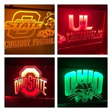 collage football decore led neon light sign