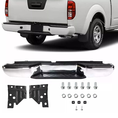 NEW Complete Rear Bumper Assembly For 2005-2021 Nissan Frontier W/o Sensor Holes