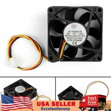 DC Brushless Cooling PC Computer Fan 12V 7025B 70x70x25mm 0.2A 3 Pin Wire UE