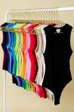 Round Neck Sleeveless Tank Top BodySuit