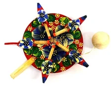 Vintage Russian Old Fashion Wooden Moving Toy-Pecking Chicken 5 Variations #1-14