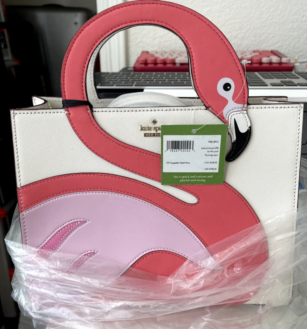 Buy the Kate Spade New York By The Pool Flamingo Camera Crossbody