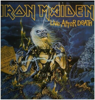 アイアン・メイデン Live After Death LPレコード IRON MAIDEN LIVE AFTER DEATH MUSIC BAND OFFICIAL ORIGINAL PRINT