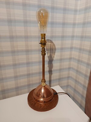 SEHR SELTENE, EINMALIGE TISCHLAMPE, AUS EINER VINTAGE WAFAX WÄSCHEWAGEN WASCHMASCHINE.