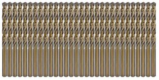 MAX-CRAFT Cobalt Drill Bit Set 1/2" M35 HSS Co Twist Jobber Metal Drill-30Pcs