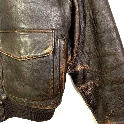 Chaqueta de Vuelo AVIREX Tipo A-2 Marrón Talla M Envío Gratis desde JP - Imagen 7 de 10