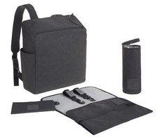 Lässig Tender Backpack Wickeltasche Rucksack Anthracite grau