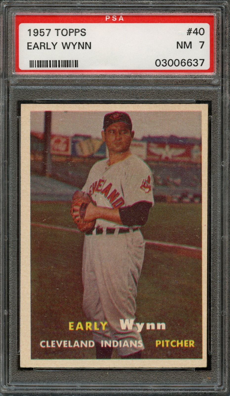 BB - 1957 Topps - #40 - Early Wynn - PSA 7 - NM