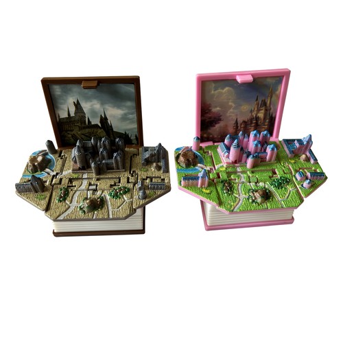 3D Pop Up Libro Castillo Dinosaurio Juguetes Llavero Regalo para Fiesta Cumpleaños x 2 - Imagen 3 de 14
