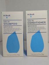 HiBAR Solid Conditioner 2.7 oz Shampoo 3.2 oz Moisturize Bar Both New Sealed N