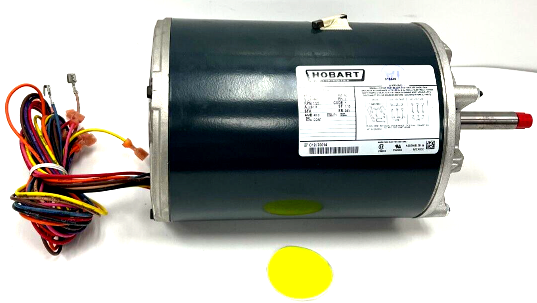HOBART MOTOR ASSEMBLY 5K49UN4632 V230/460 RPM 1725 PH 3 | eBay