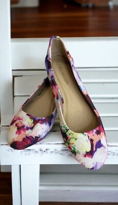 DREAM PAIRS Women's Size 8 Sole-Simple Ballerina Walking Flat Shoes Floral New