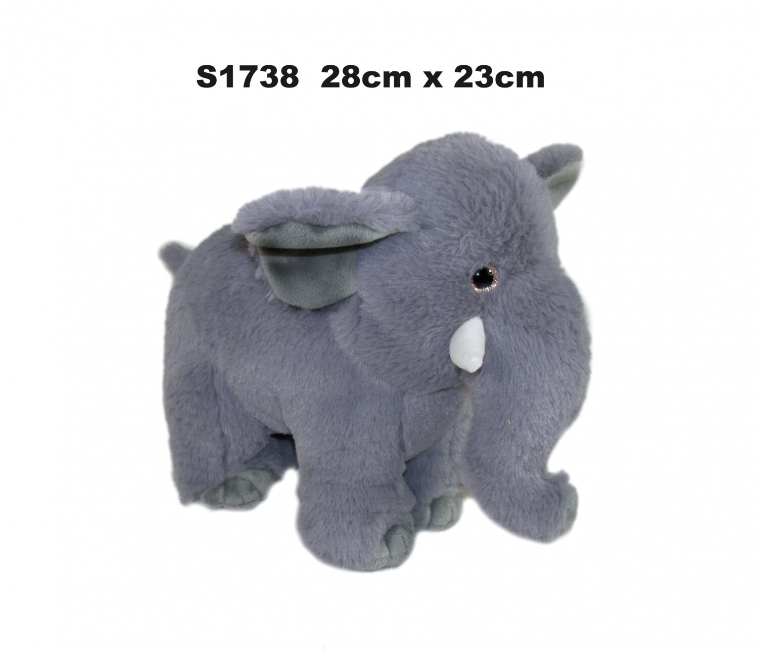 5904073168795 ПЛЮШЕВЫЙ СЛОН 28 см СТОЯЩИЙ НА СОЛНЦЕ-ДЕНЬ 4790₽