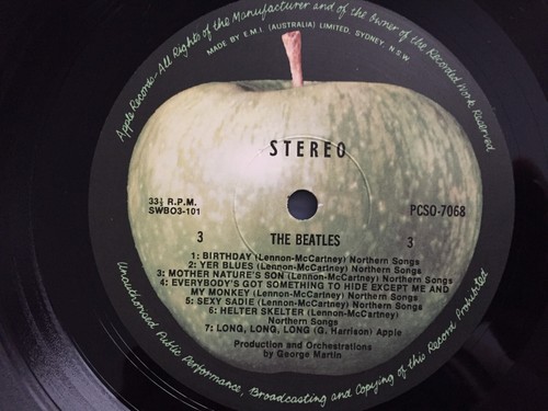 BEATLES. WHITE ALBUM. APPLE LABEL AUST RELEASE - Picture 3 of 12
