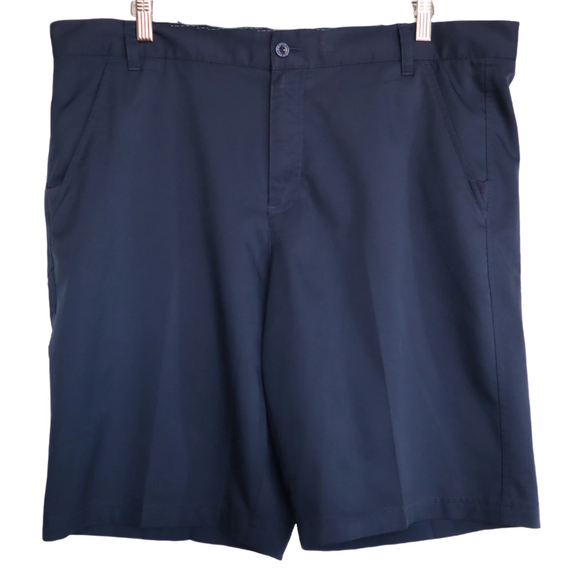 Fila Sport Golf Shorts Mens 38 Blue Flat Front Chino Pockets Soft