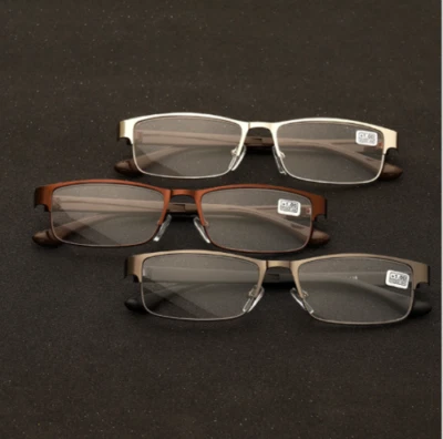 Popular Designer Reading Glasses Metal Steel Quality Business Unisex Mens Womens
