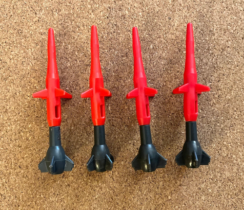Vintage 1983 GI Joe PAC RAT Missile Launcher COMPLETE MISSILE SET part