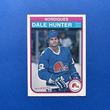 1982-83 O-Pee-Chee #285 Dale Hunter Quebec Nordiques +/- EX-MT / EXMT / EX-MINT
