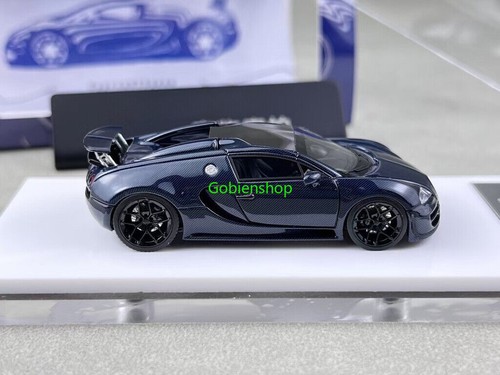 GB LJM 1:64 Blue Carbon Veyron Vitesse Racing Sports Model Diecast Resin Car - Picture 3 of 10