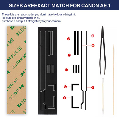 Pre-Cut Light Seal Foam Sponge Kits For Canon AE-1/AE-1 Program Film Camera US