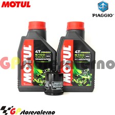 TAGLIANDO OLIO + FILTRO MOTUL 5100 10W30 PIAGGIO 300 X7 EVO IE 2010