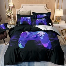 Game Playstation Duvet Cover Pillow Cases Gamer Bedding Set Single Double King