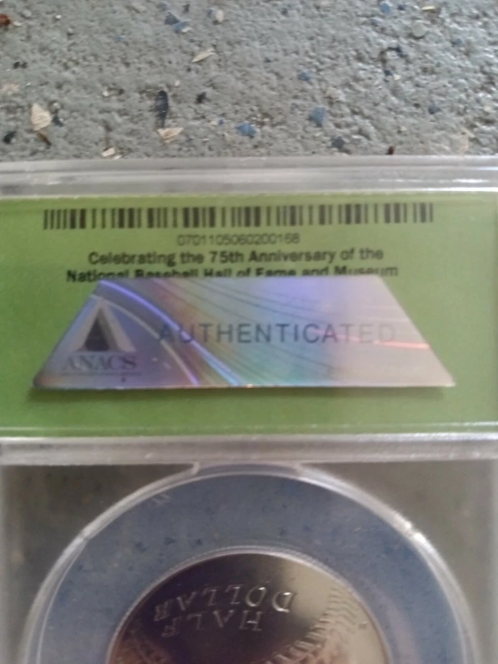 2014-D Baseball Hall of Fame Clad Proof Half Dollar ANACS MS 69  - Image 4 of 4