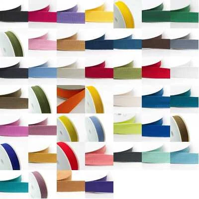 SIMON BROWNE CRAFTS 25mm Cotton Webbing 1.5mm Thick Bag Handle Etc 46 COLOR Buy 1 2 or 4 Metre 9501D