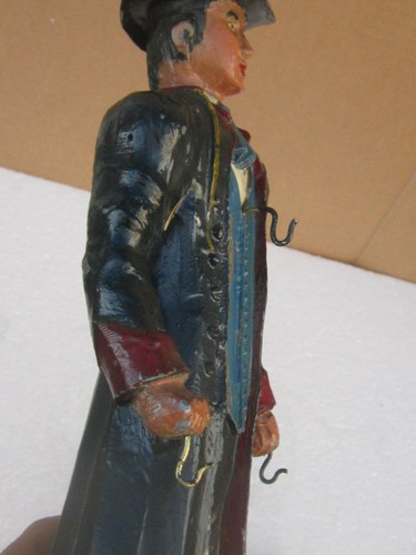 Rare Antique German / Austrian Cold Painted Metal Figure/Pocket watch stand 19c - Picture 10 of 11