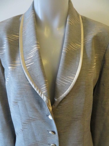 WOMENS ALBERT NIPON GRAY SKIRT SET SIZE 12* - Picture 6 of 12