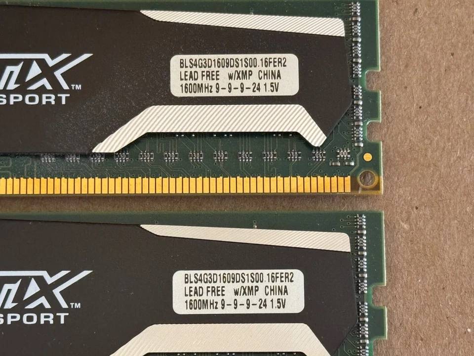 Ballistix Sport 8GB (2x4GB) DDR3 1600MHz Desktop Ram Memory (BLS4G3D1609DS1S00) - Image 4 of 4